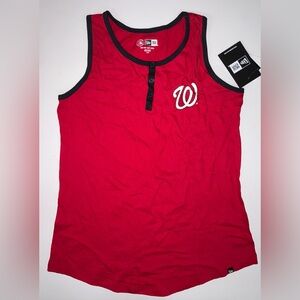 Washington Nationals Henley Tank Top